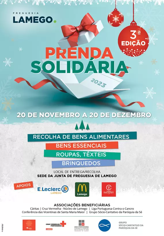 Cartaz 3ª Edição Prenda Solidária